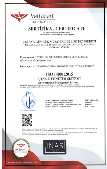 ISO14001 Çevre Yönetim Sistemi