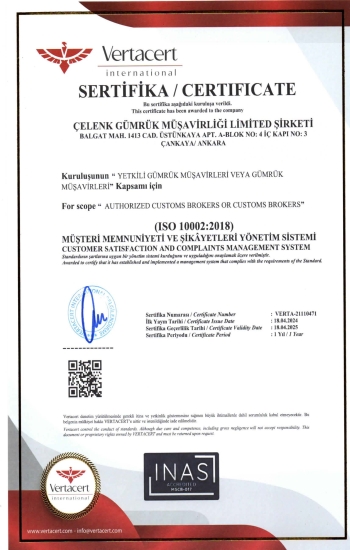 ISO 10002 Müşteri Memnuniyeti Yönetim Sistemi